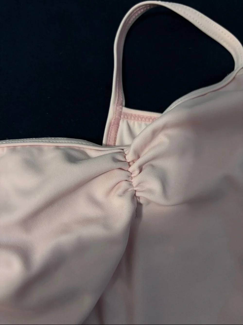 balera Pink Dance Leotard with front ruching